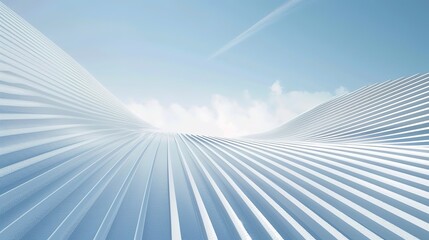 Naklejka premium Clean & Calm: Sleek Blue-White Line Minimalist Background – Thin, Crisp Lines in Soft Sky Blue and Pure White, Arranged in Subtle Patterns (Parallel Strokes, Gentle Curves, or Geometric Dots)