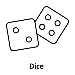 Dice Vector icon which can easily modify or edit