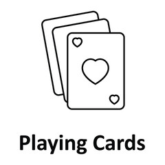 Playing Cards Vector icon which can easily modify or edit