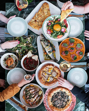 A Table Full of Various Delicious Dishes for an Enjoyable