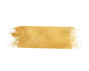 Gold paint stroke