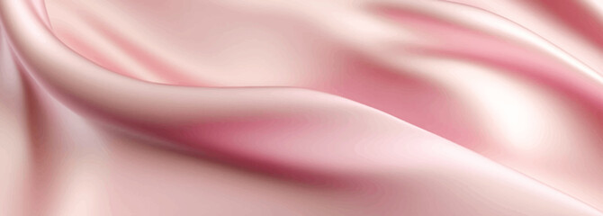 Light pink dropped elegant silk fabric background. Textile texture. Vector illustration	