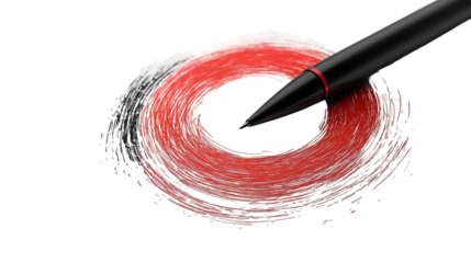 Halftone dots in circle form isolated on a transparent background