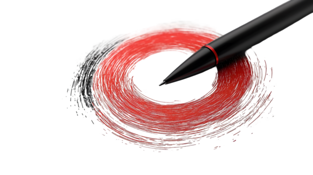 Halftone dots in circle form isolated on a transparent background