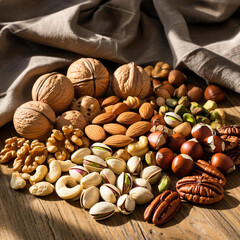 nuts on the table