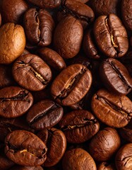 Naklejka premium Close-up coffee beans