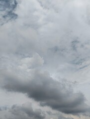 Clouds are thick, dark clouds which are usually a sign that it will rain and make the atmosphere feel cold