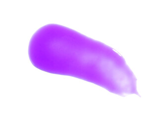 Sample of care cosmetic product for blonde hair isolated on white, top view