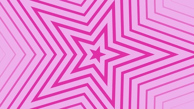 Abstract pink stars animation looping 