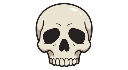 Fototapeta premium Cartoon skull illustration
