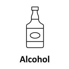 Alcohol Vector icon which can easily modify or edit