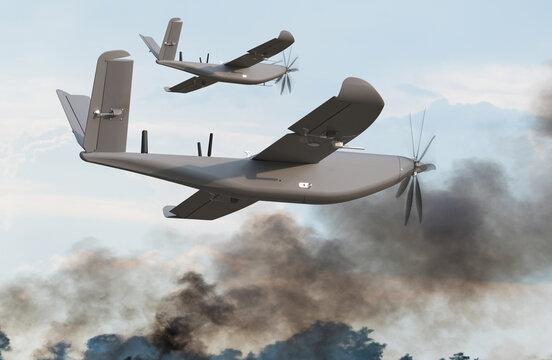 Long-range strike drones for attacking targets deep behind enemy lines