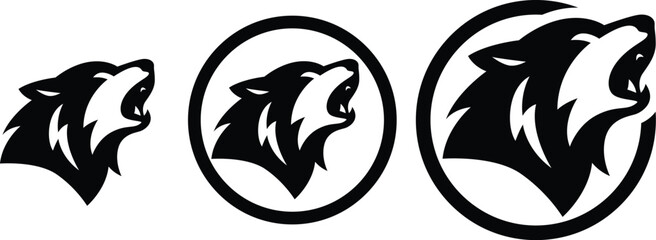 WolfHowl Vector, AlphaFang Emblem, NightProwl Icon, LoneSpirit Mark