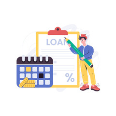 Business & Finance Illustration Pack – Loan, Fintech, Investment, and Modern Financial Concept