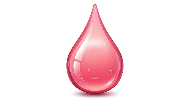 A glossy realistic slime drop vector with thick dripping effect and transparent look, centered on a plain white background
