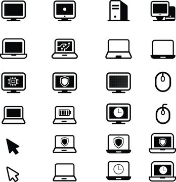 TechGlyph Icons, PixelCore Set, MonoDevice Pack, UILogic Symbols