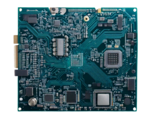 Square Green Circuit Board Illustration, Transparent Background