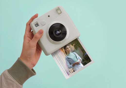 Instant Print Camera Mockup