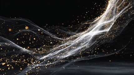 a graphite background featuring a sleek, glowing technology tree or network