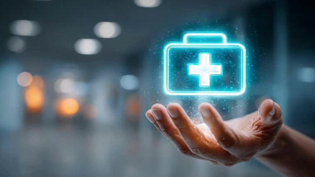 Innovative Digital Healthcare Technology Showcases Virtual Medical Toolkit in Modern Setting