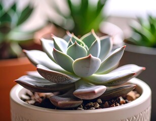 Close-up of succulent plant in pot