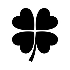 Four leaf clover with transparent background