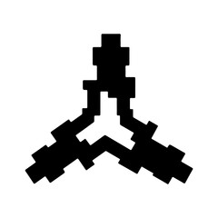 Fractal shape with transparent background