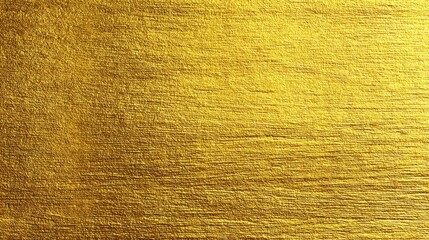 Golden metallic texture background with shiny foil effect, bright yellow gold wrapping paper surface, luxury decorative wallpaper design element for modern interior and digital backdrop