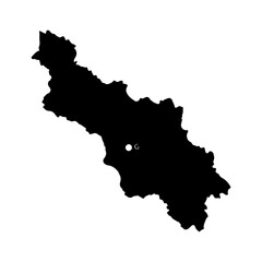 Georgia country map with transparent background