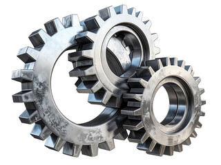 gear wheels isolated on white