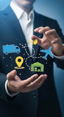 Business logistics transportation network delivery