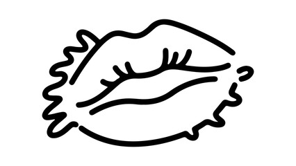 Handshake line art with transparent background