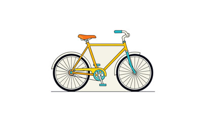 Fototapeta premium Colorful bicycle illustration