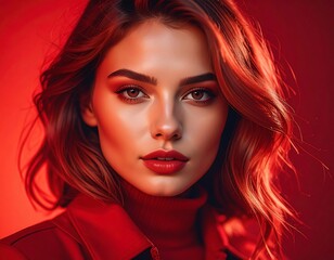Fototapeta premium Close-up portrait of a woman (11)