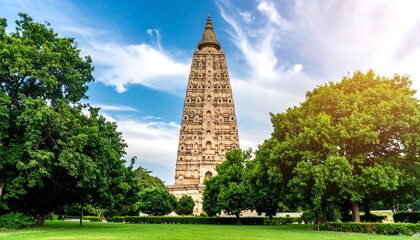 Ancient pagoda amidst lush greenery