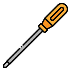 Screwdriver Tool for Repair and Construction Icon