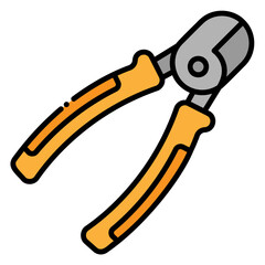 Wire Cutter Tool Isolated on White Background