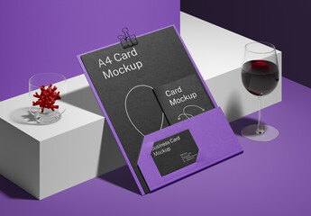 Stationery Folder PSD Mockup