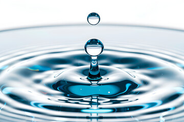 Abstract Water Drop Eco Concept.