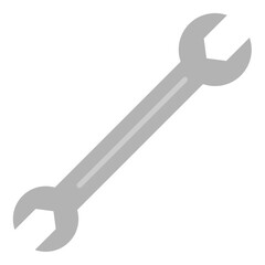 Wrench Tool Icon Isolated on White Background