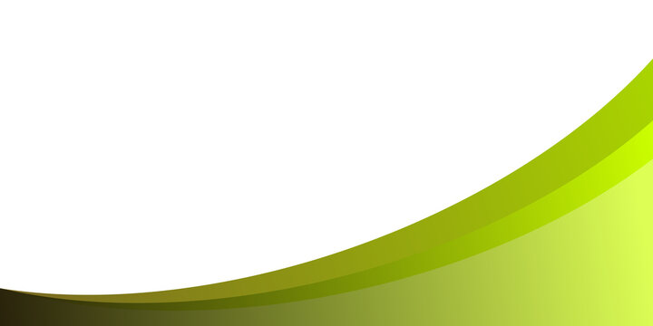 Abstract vector background with green gradient curve wave design