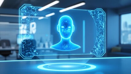 Future of artificial intelligence revealed through glowing blue robotic hand. powerful bionic arm concept symbolizing innovation in medical and digital technology - Powered by Adobe