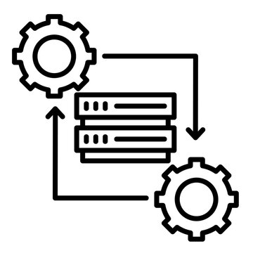 Processing  Icon Element For Design	