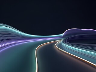 Neon Glow Color Overlay Abstract Background for Music Album Cover or Trendy Event Poster Design