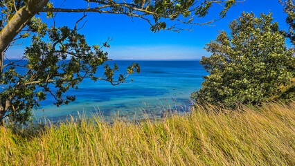 Baltic Sea Coastline View at Kap Arkona Summer