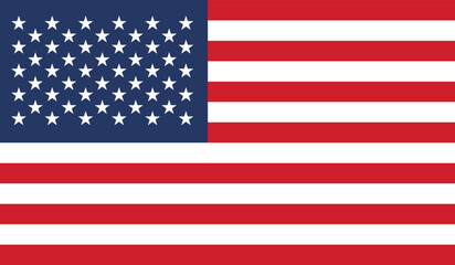 Fototapeta premium United States of America flag. The correct proportions and color 
