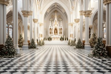 Obraz premium Christmas architecture decoration building.