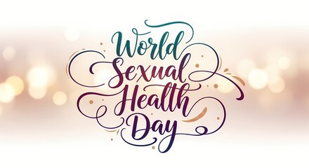 World sexual health day celebration design for awareness campaign and educational materials