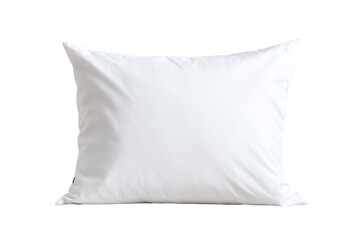 Soft white pillow on a transparent background, ideal for home decor and comfort.