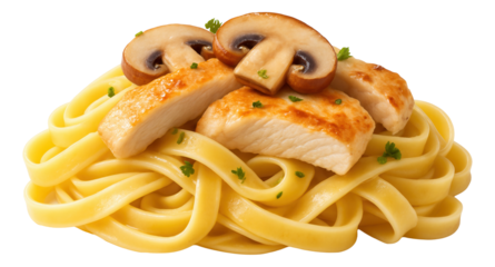 A pair of breaded fish fillets on a speckled ceramic plate, with a lemon slice on the side.